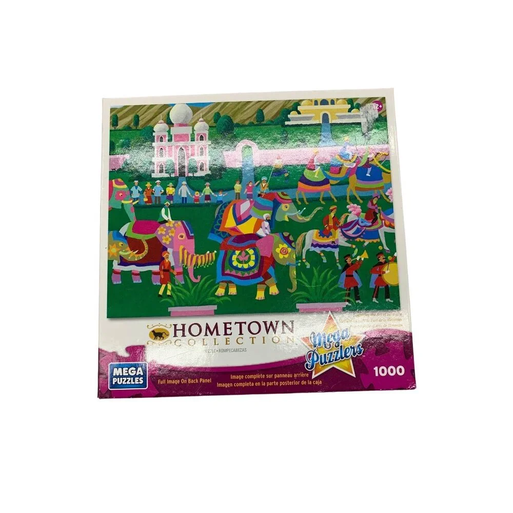 Elephant Festival‎ 1000 Piece Jigsaw Puzzle Mega Puzzles Hometown Collection